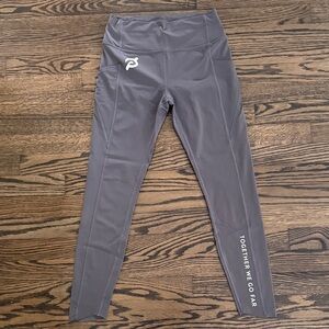 Peloton Gray High-Waisted Leggings